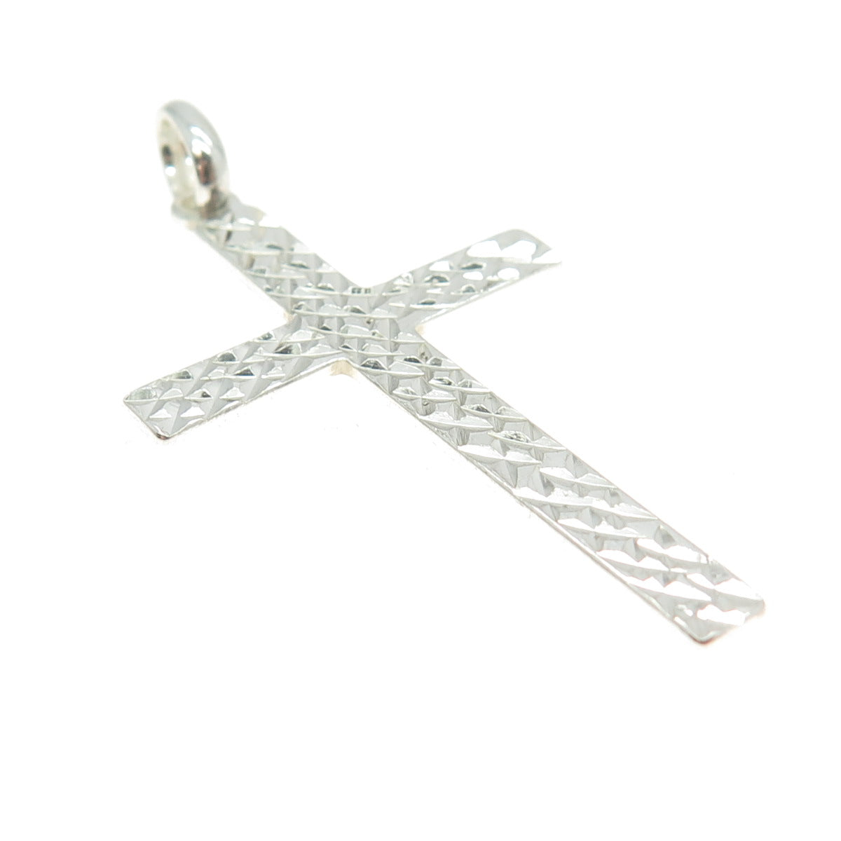 HAN 925 Sterling Silver Engraved Cross Pendant