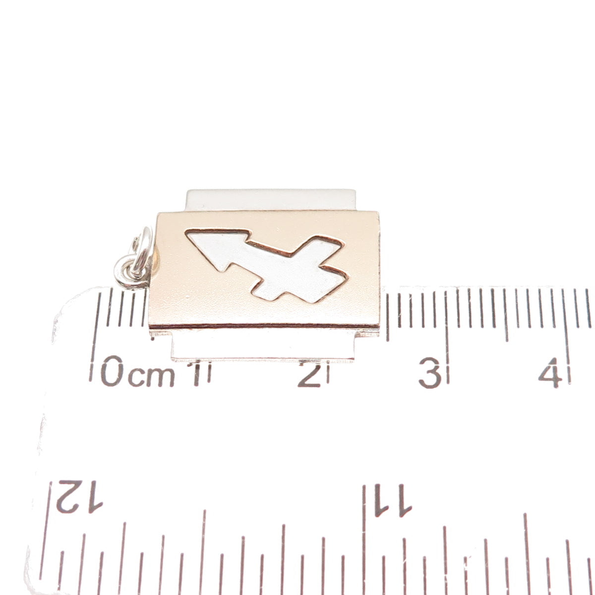 925 Sterling Silver Gold Filled Vintage Sagittarius Zodiac Sign Charm Pendant