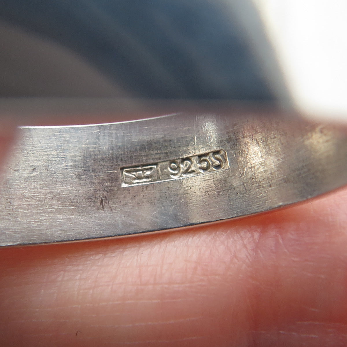 KUPITTAAN KULTA 925S Sterling Silver Vintage Finland Modernist Ring Size 5.25