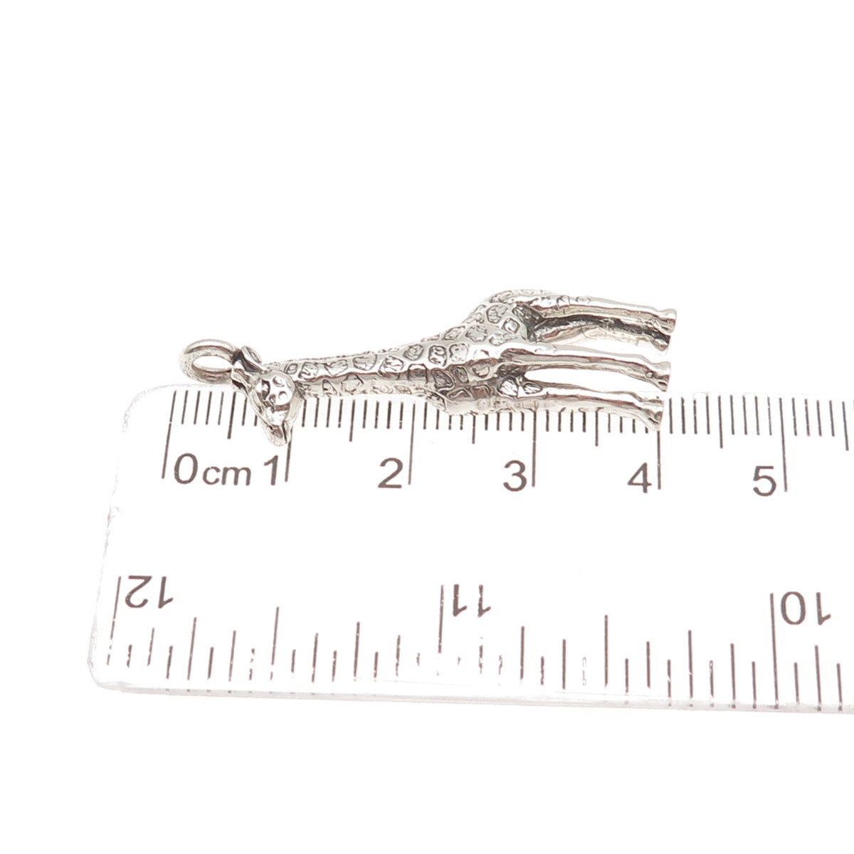 Carol Felley 925 Sterling Silver Vintage 1991 Giraffe Oxidized Pendant