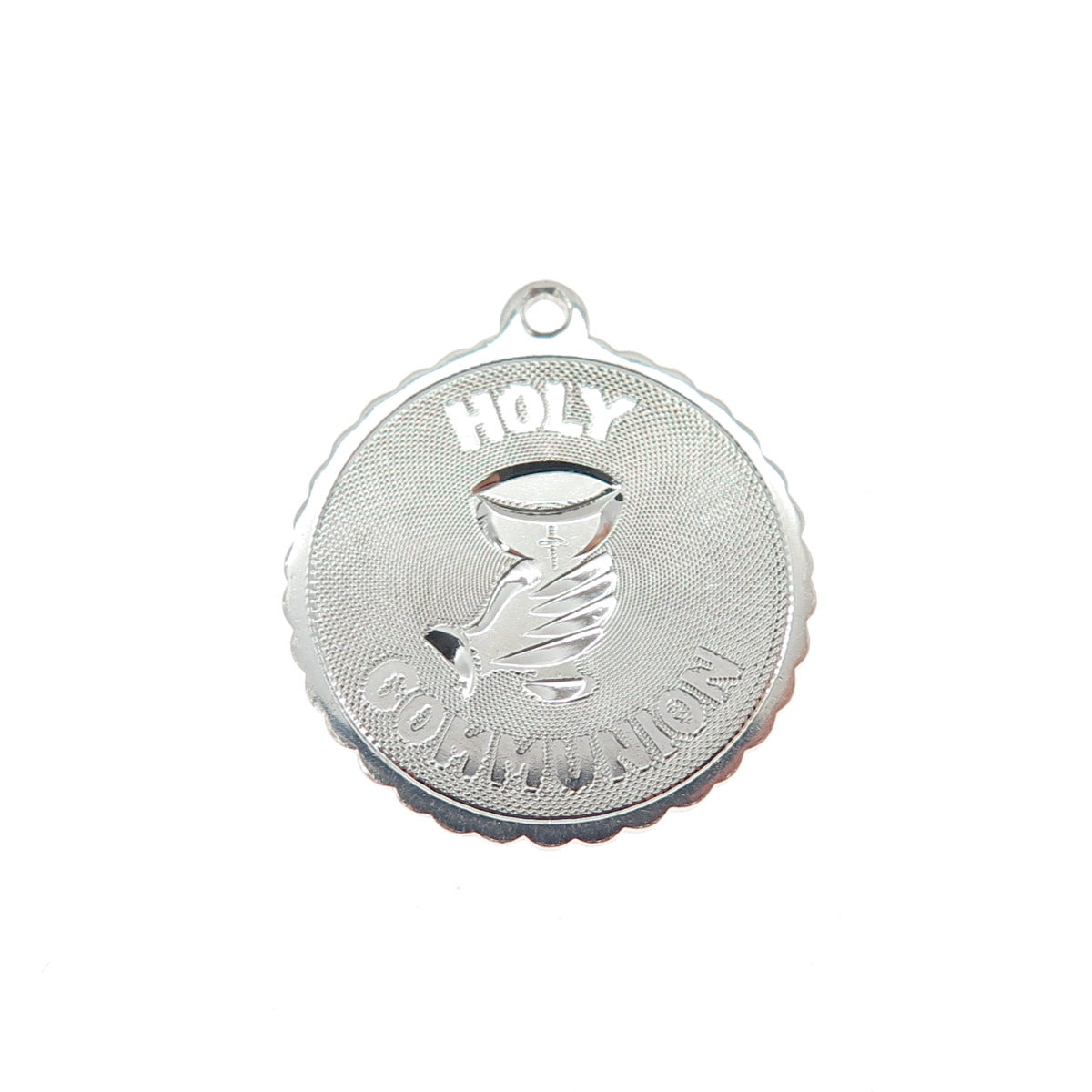 MARATHON 925 Sterling Silver Vintage Holy Communion Minimalist Charm Pendant
