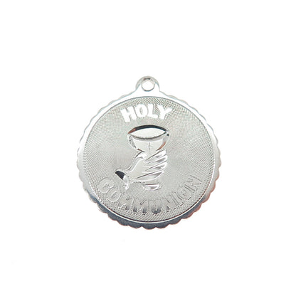MARATHON 925 Sterling Silver Vintage Holy Communion Minimalist Charm Pendant