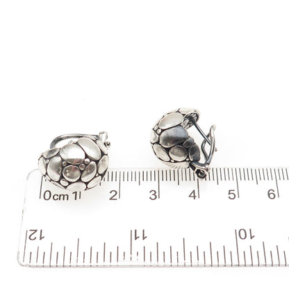 JOHN HARDY 925 Sterling Silver Kali Buddha Belly Omega Back Earrings