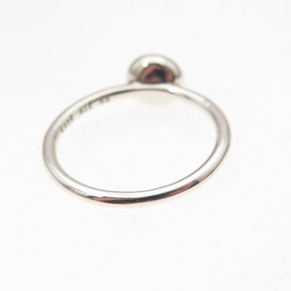 Pandora 925 Sterling Silver Clear Crystal Poetic Droplet Ring Size 6