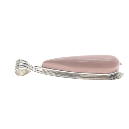 JAY KING DESERT ROSE 925 Sterling Silver Vintage Real Rose Rhodonite Pendant