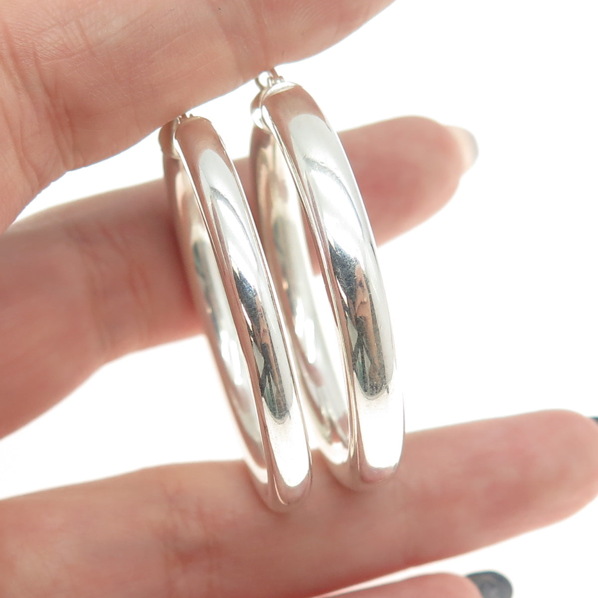 925 Sterling Silver Hoop Earrings