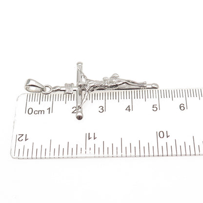 925 Sterling Silver Vintage Crucifix Cross Religious Charm Pendant
