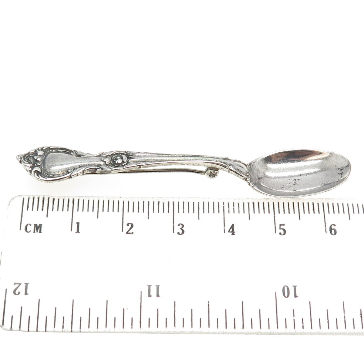 LUNT 925 Sterling Silver Vintage 1961 Alexandra Spoon Pin Brooch