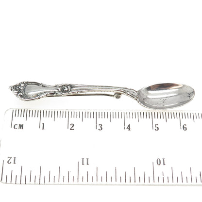 LUNT 925 Sterling Silver Vintage 1961 Alexandra Spoon Pin Brooch