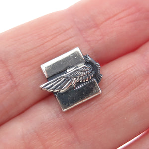 O.C. TANNER 925 Sterling Silver Vintage US Air Force Tie Tack / Lapel Pin
