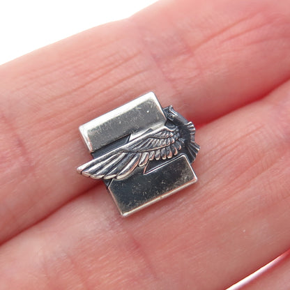 O.C. TANNER 925 Sterling Silver Vintage US Air Force Tie Tack / Lapel Pin