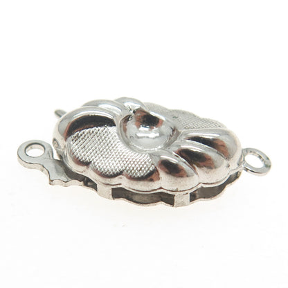 835 Silver Antique Art Deco Floral Bracelet / Necklace Lock Clasp