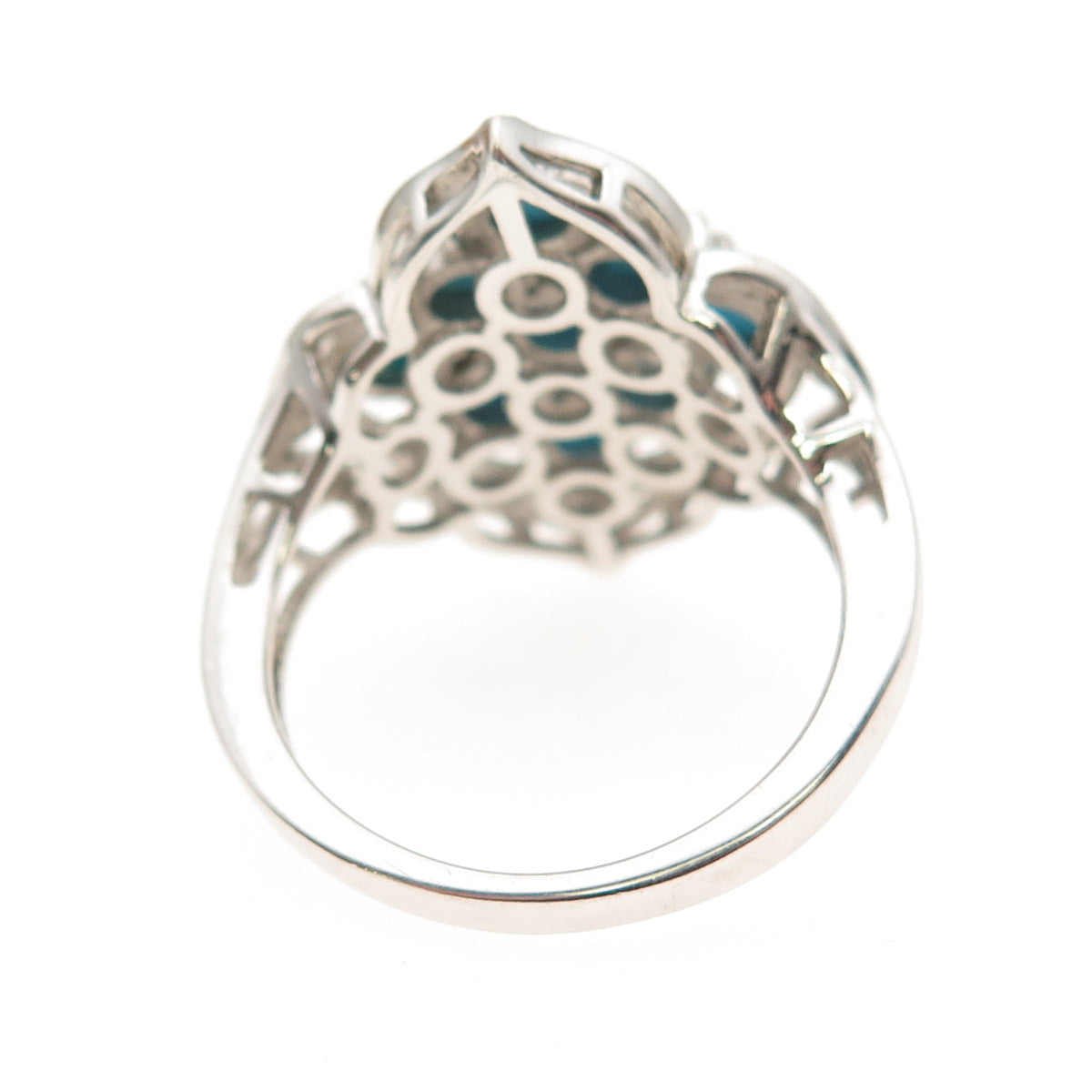 Chuck Clemency 925 Sterling Silver Real Sleeping Beauty Turquoise Ring Size 8.25