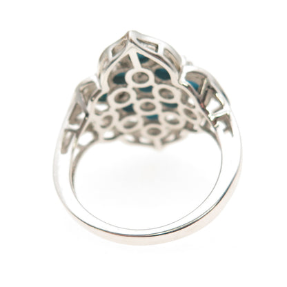 Chuck Clemency 925 Sterling Silver Real Sleeping Beauty Turquoise Ring Size 8.25