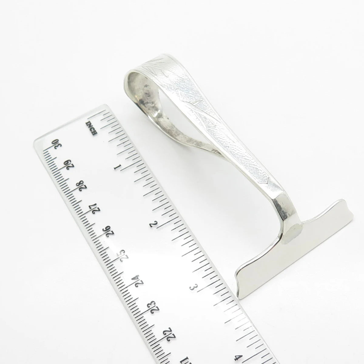 925 Sterling Silver Antique Hong Kong Baby Food Pusher