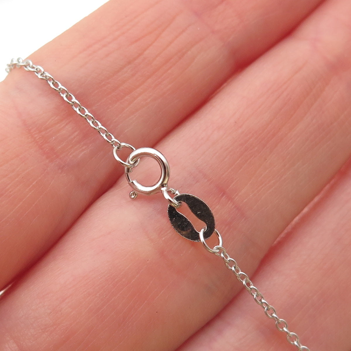 Chuck Clemency 925 Sterling Silver Real Diamond Accent & Tanzanite Necklace 18"