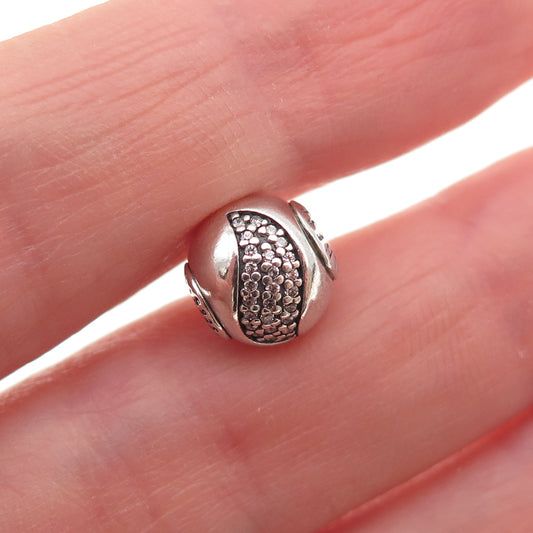 Pandora 925 Sterling Silver C Z Essence Happiness Slide Bead Charm