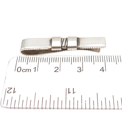 Georg Jensen 925S Sterling Silver Vintage Denmark Modernist Tie Bar Clip #74B