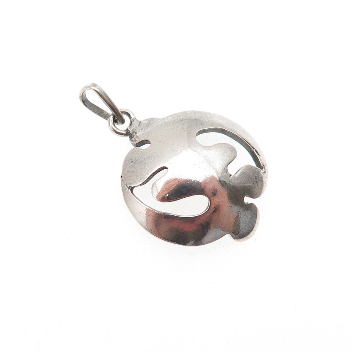 925 Sterling Silver Vintage Pomegranate Oxidized Mini Charm Pendant