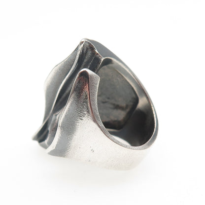 LAPPONIA 925 Sterling Vintage 1979 Finland Modernist Adjustable Ring Size 6.25
