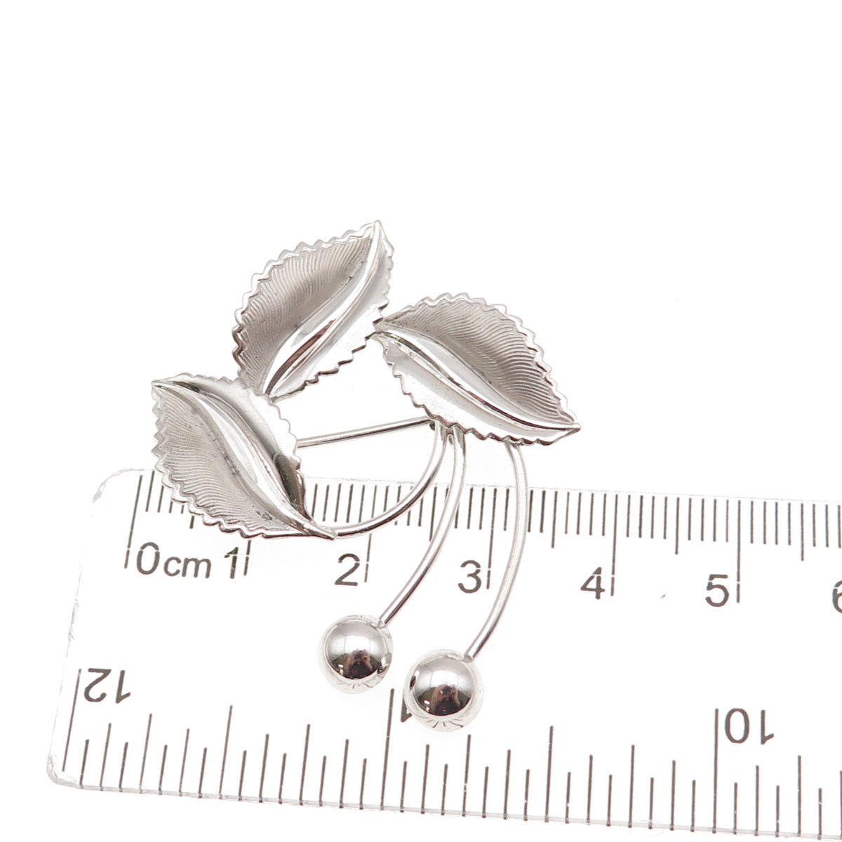 Curtis Curtman 925 Sterling Silver Vintage Floral Pin Brooch