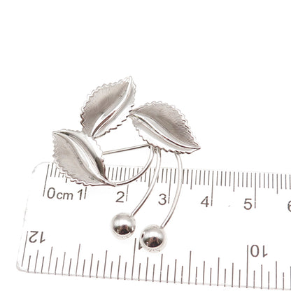 Curtis Curtman 925 Sterling Silver Vintage Floral Pin Brooch