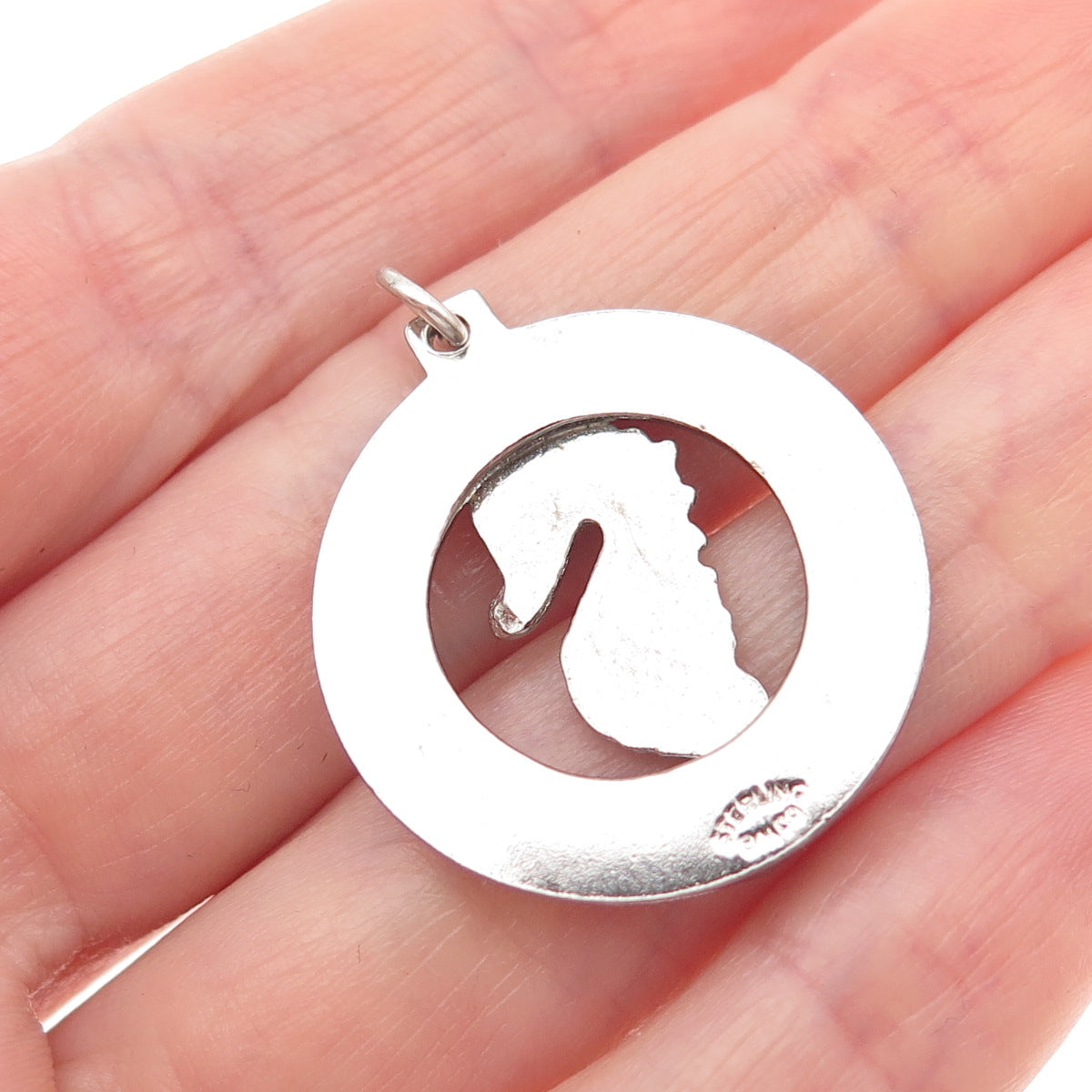 BREADNER CO. 925 Sterling Silver Vintage Bermuda Seahorse Charm Pendant