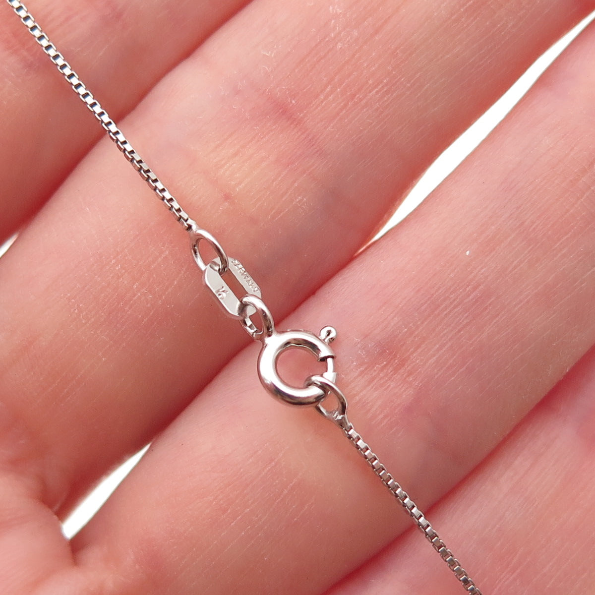 925 Sterling Round & Tapered Baguette-Cut C Z Cross Box Chain Necklace 18"