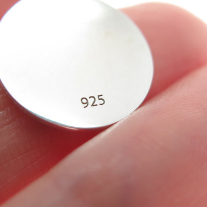 925 Sterling Silver Pink Enamel Skull Crossed Bones Minimalist Charm Pendant