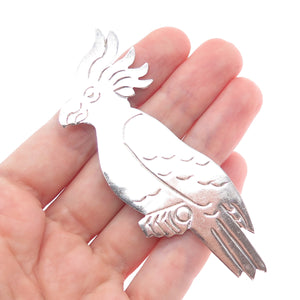 925 Sterling Silver Vintage Mexico Parrot Bird Pin Brooch