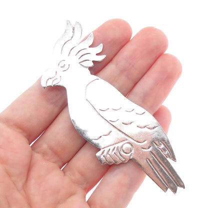 925 Sterling Silver Vintage Mexico Parrot Bird Pin Brooch