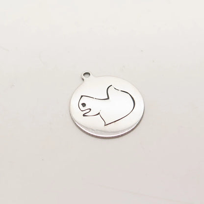 925 Sterling Silver USA Two In Town Squirrel Charm Pendant
