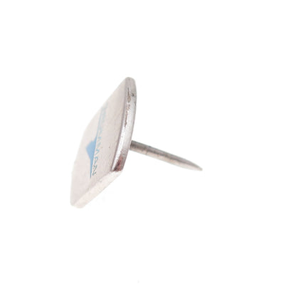 O.C. Tanner Sterling Silver Vintage Enamel Grumman Aircraft Tie Tack / Lapel Pin