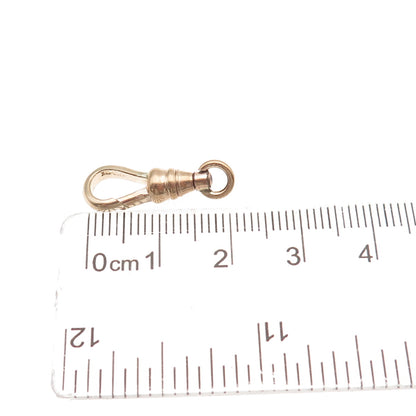 1/20 12K Gold Filled Antique Art Deco Bracelet / Necklace Lobster Carabiner Lock