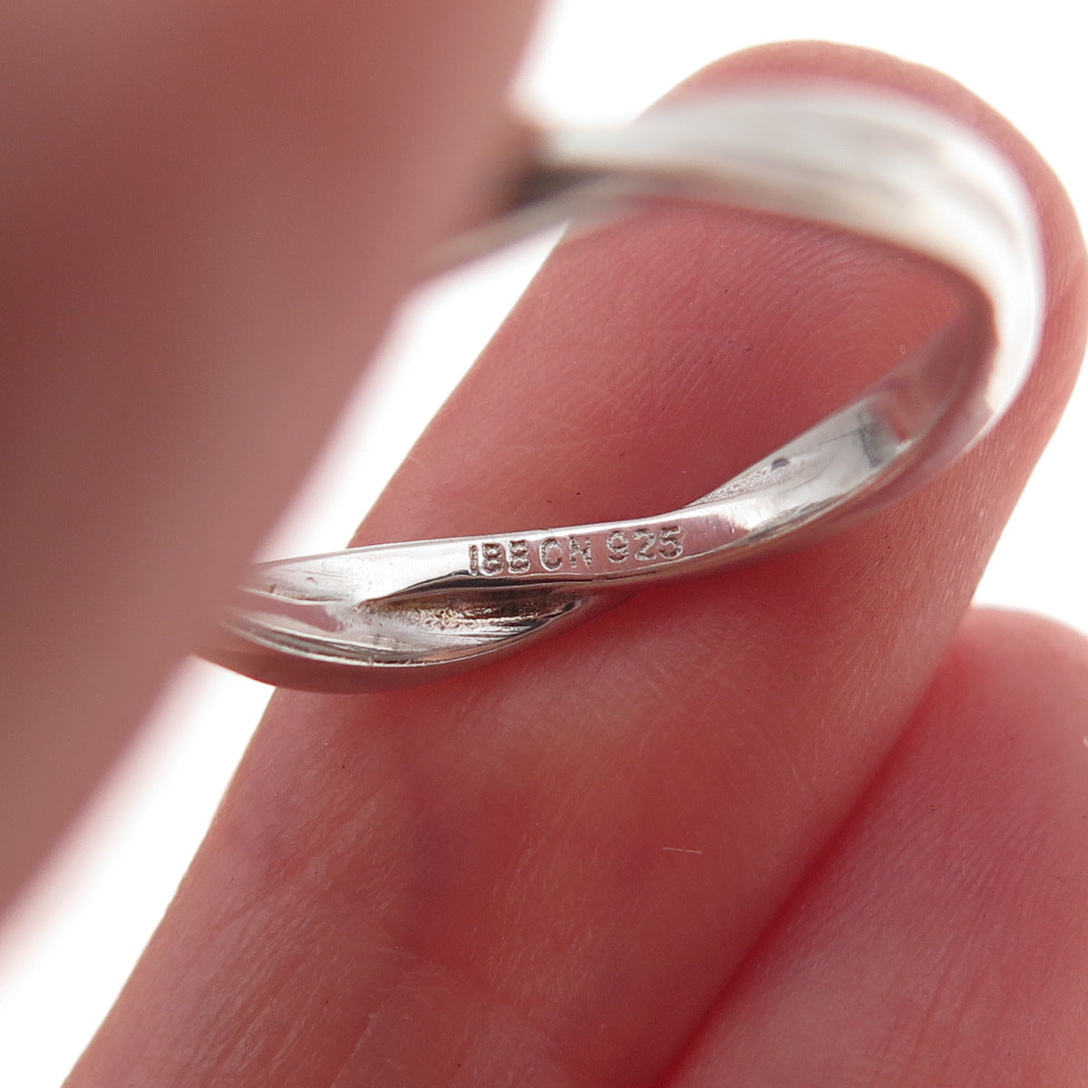 925 Sterling Silver Round-Cut C Z Engagement Ring Size 8