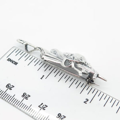 925 Sterling Silver Vintage Mary Poppins Umbrella & Hat Pin Brooch