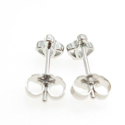 925 Sterling Silver Crown Stud Earrings