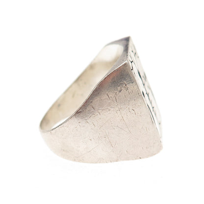 925 Sterling Silver Vintage Mexico Adam & Eve Garden of Eden Ring Size 10