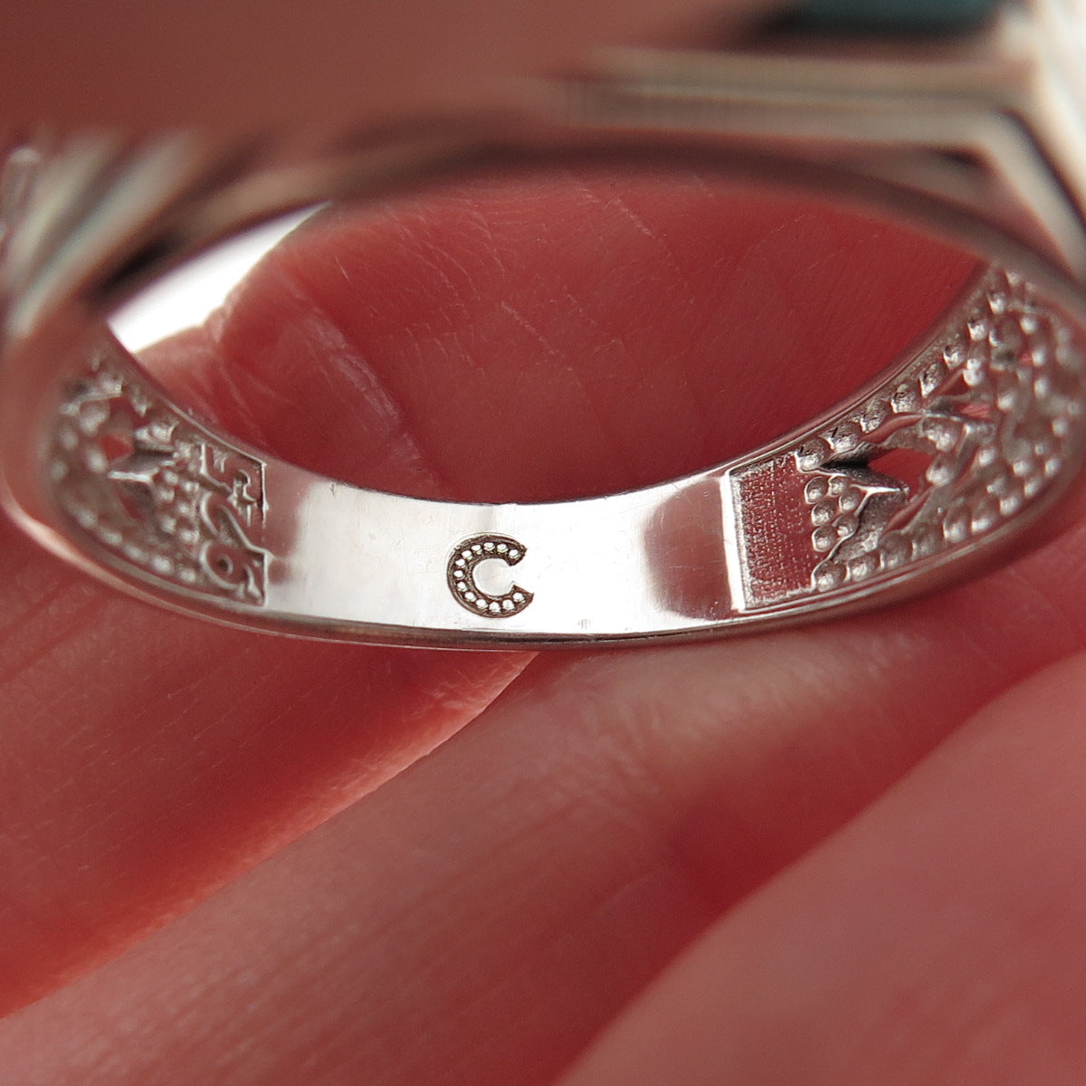 Chimoda 925 Sterling Silver Real Turquoise Arrow Ring Size 13