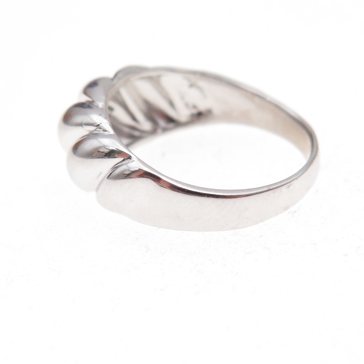 J. Stella 925 Sterling Silver Vintage Modernist Ring Size 7