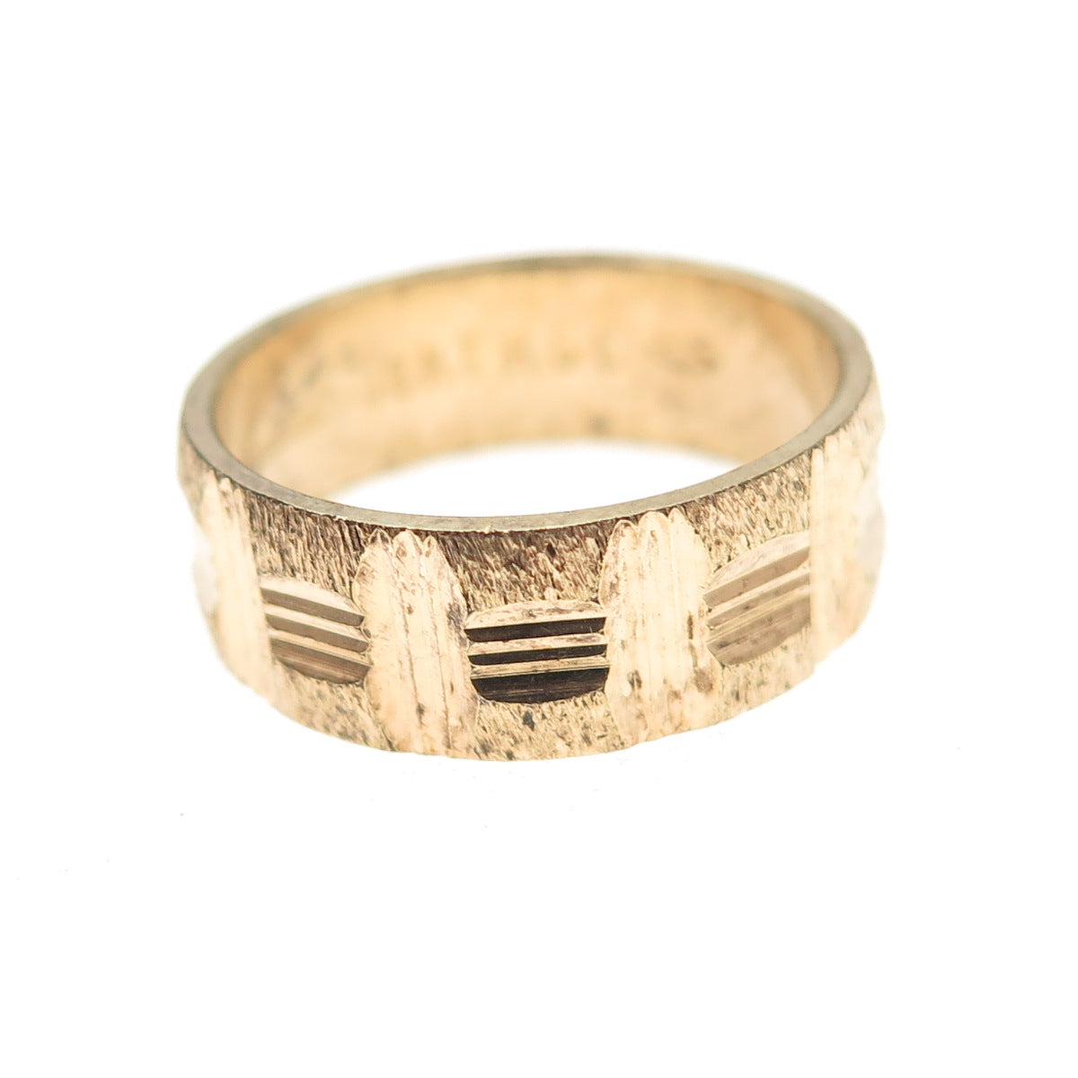 Vargas & Karatclad 18K Gold High Grade Electroplate Antique Art Deco Ring Size 6