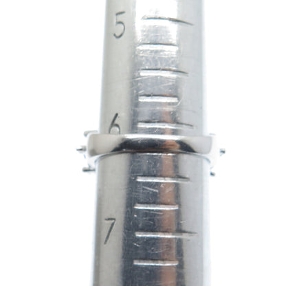 925 Sterling Silver Real Oval-Cut Tanzanite & C Z Multi-Row Ring Size 6.25