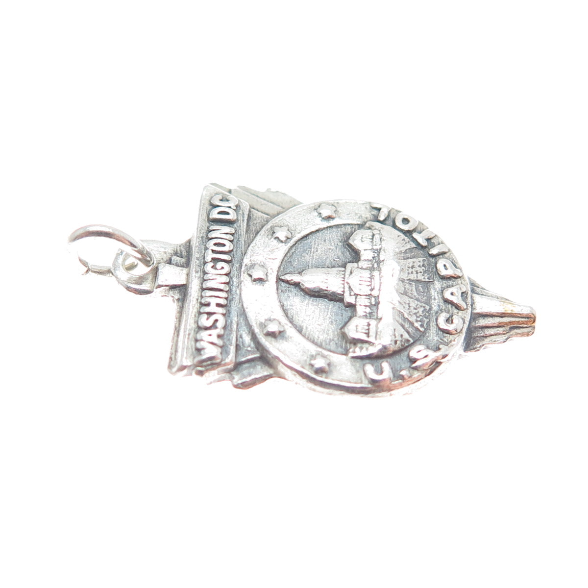 BATES & KLINKE 925 Sterling Silver Vintage Washington DC US Capitol Mini Pendant