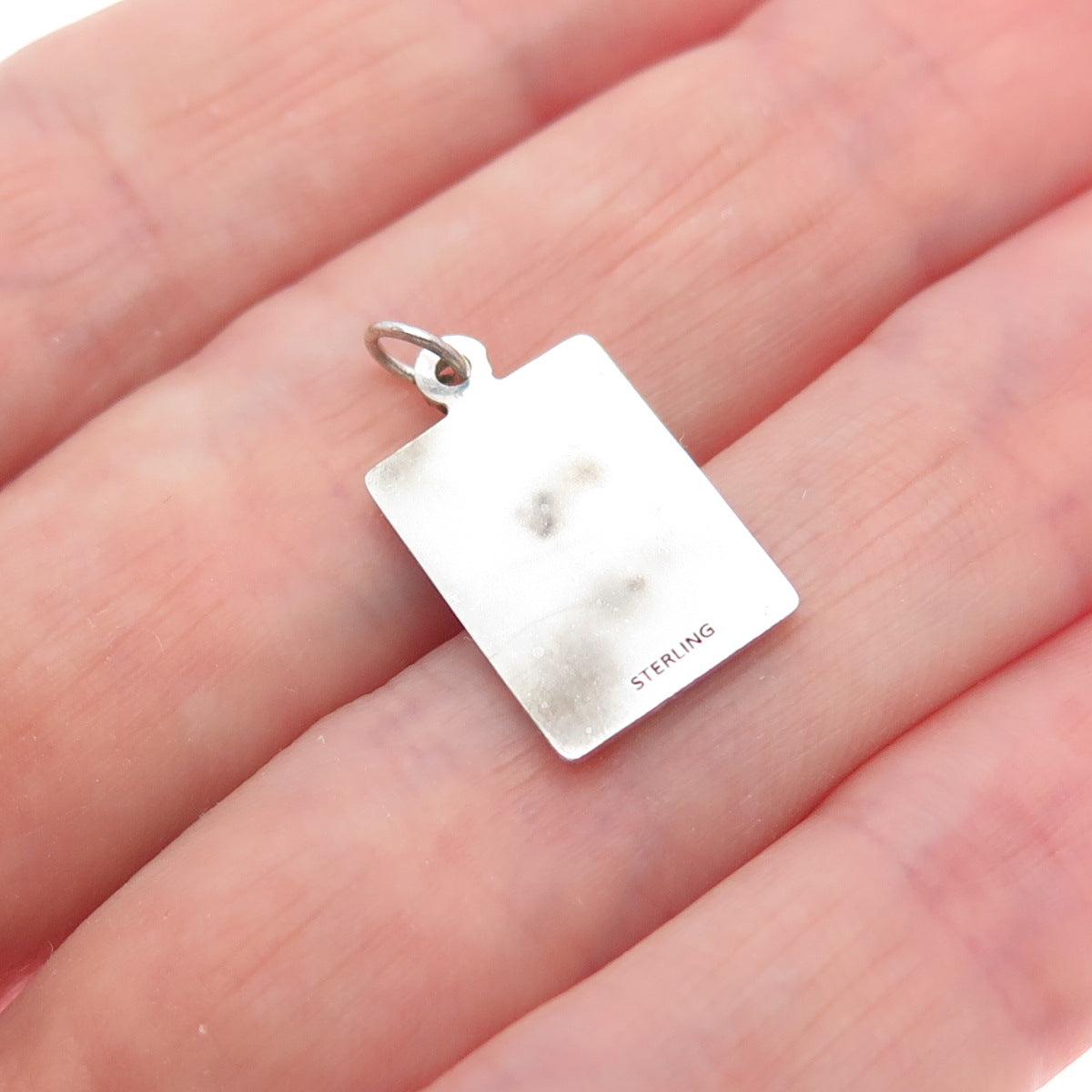 925 Sterling Silver Enamel Too Stubborn To Ask For Directions Minimalist Pendant