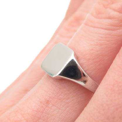 925 Sterling Silver Signet Ring Size 6.75