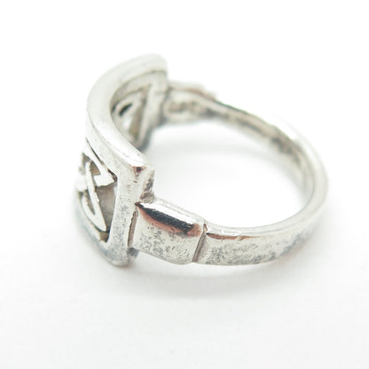 925 Sterling Silver Vintage Celtic Knot Ring Size 5.25