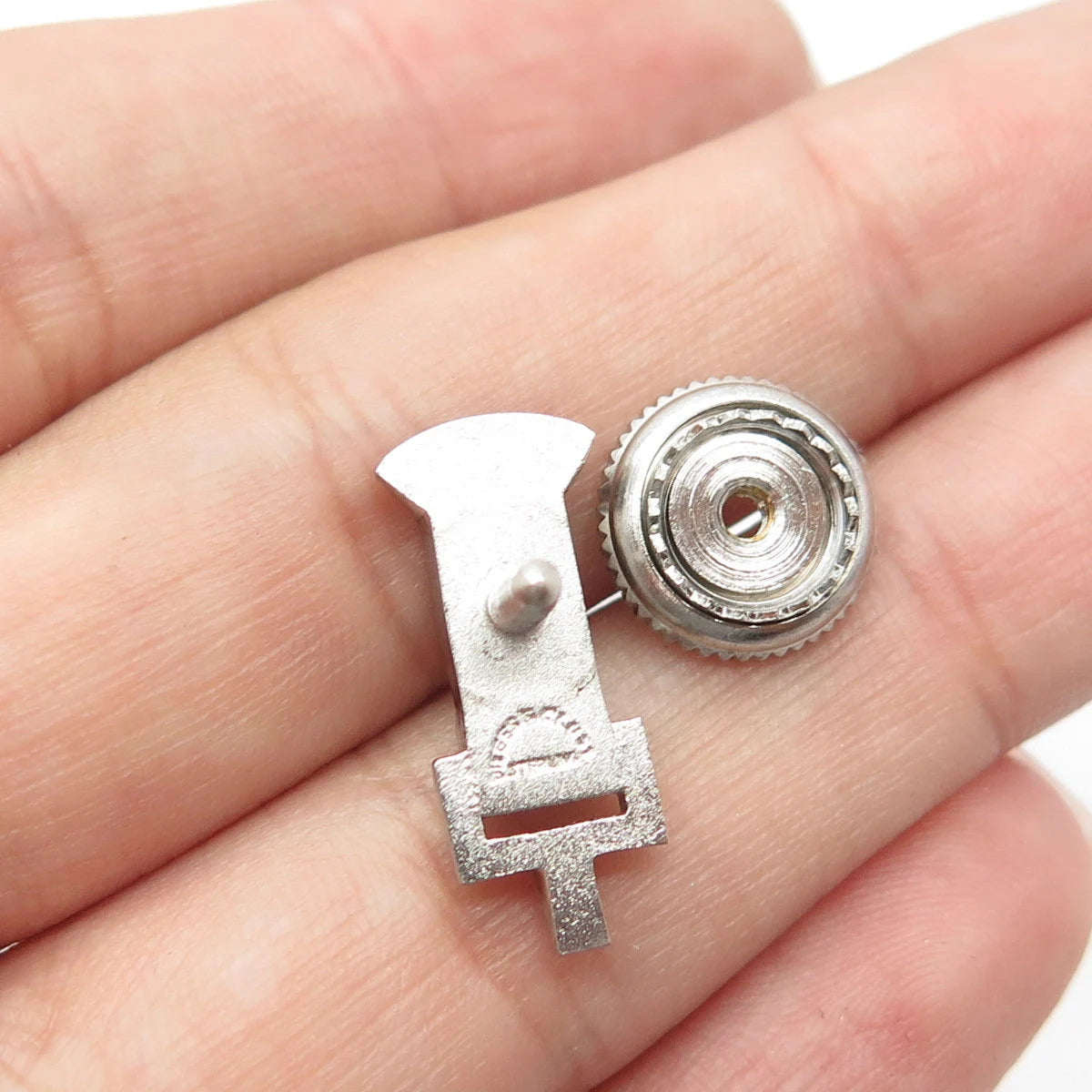 925 Sterling Silver Vintage Dieges & Clust Enamel Pioneer Lapel Pin