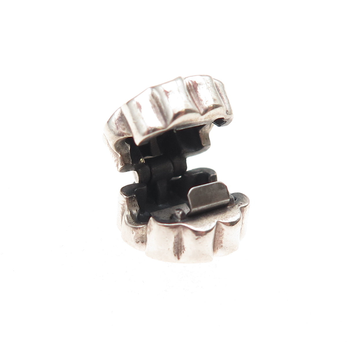 Pandora 925 Sterling Silver Enamel & C Z Primrose Floral Clip Charm