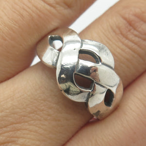 925 Sterling Silver Vintage Celtic Ring Size 11.75