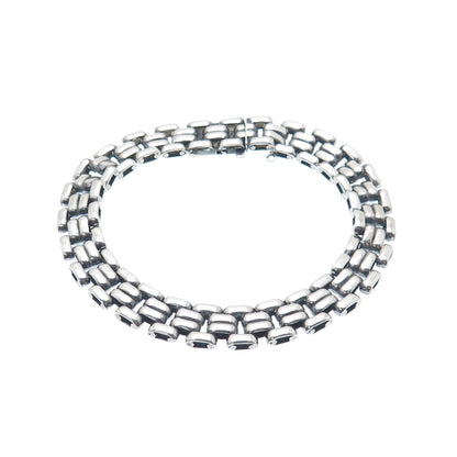 KOLLMAR JOURDAN 835 Silver Vintage Panther Link Bracelet 7"